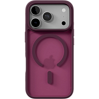 Чехол защитный VLP LITE Bloom Case c MagSafe для iPhone 18 Pro Max (Темно-вишневый)